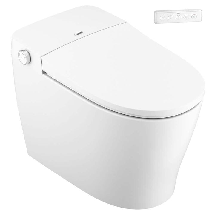 MOEN 3-Series Elongated Bidet Toilet in White with Heated Water and Remote Control