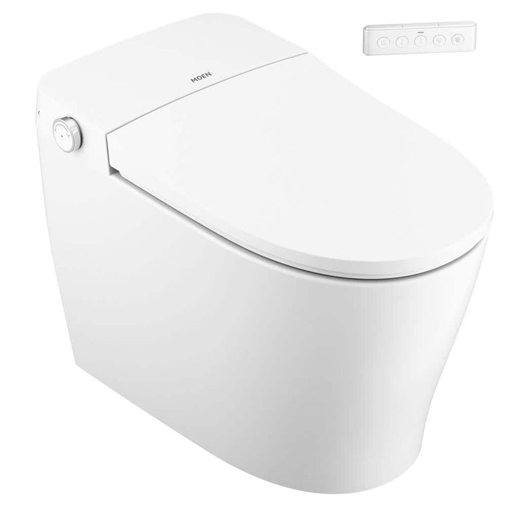 MOEN 2-Series Elongated Bidet Toilet in White - Advanced Cleansing & Stylish Design