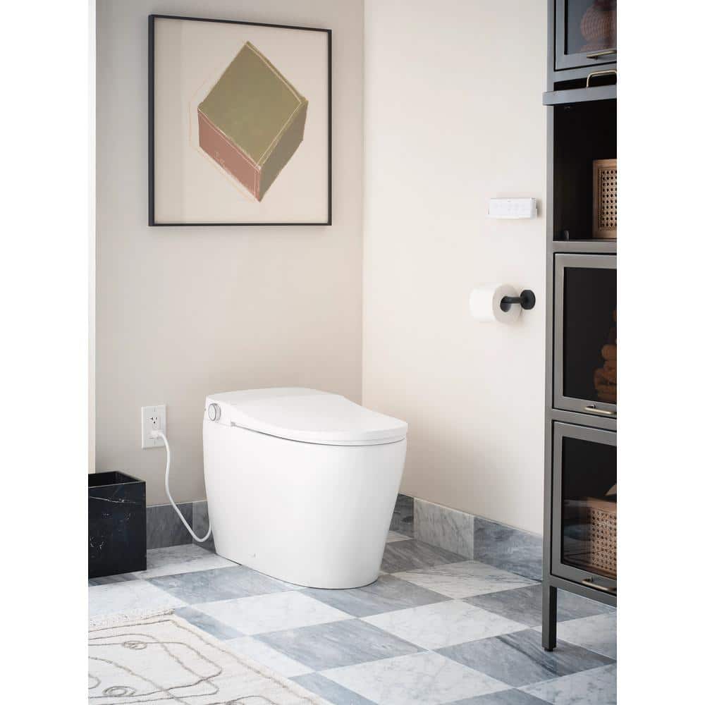 MOEN 2-Series Elongated Bidet Toilet in White - Advanced Cleansing & Stylish Design
