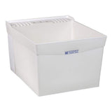 MUSTEE Utilatub 20x24 Structural Thermoplastic Wall-Mount Utility Tub, White