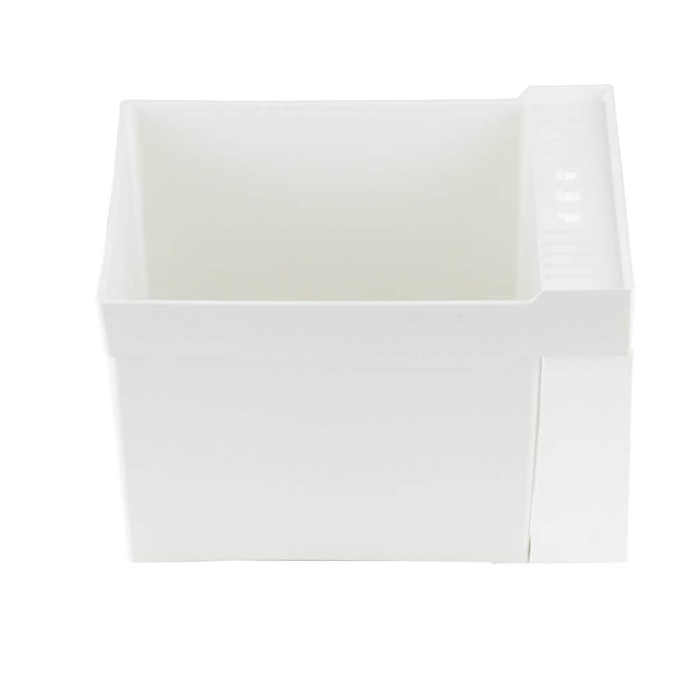 MUSTEE Utilatub 20x24 Structural Thermoplastic Wall-Mount Utility Tub, White