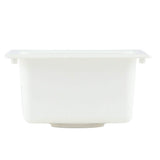 MUSTEE 15 in. x 15 in. Fiberglass Self-Rimming Bar Sink in White