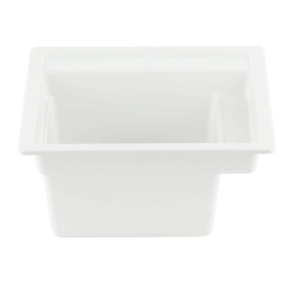 MUSTEE Vector 22 x 25 Inch Fiberglass Self-Rimming Utility Sink in White