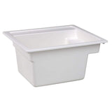 MUSTEE Vector 22 x 25 Inch Fiberglass Self-Rimming Utility Sink in White