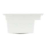 MUSTEE Vector 22 x 25 Inch Fiberglass Self-Rimming Utility Sink in White