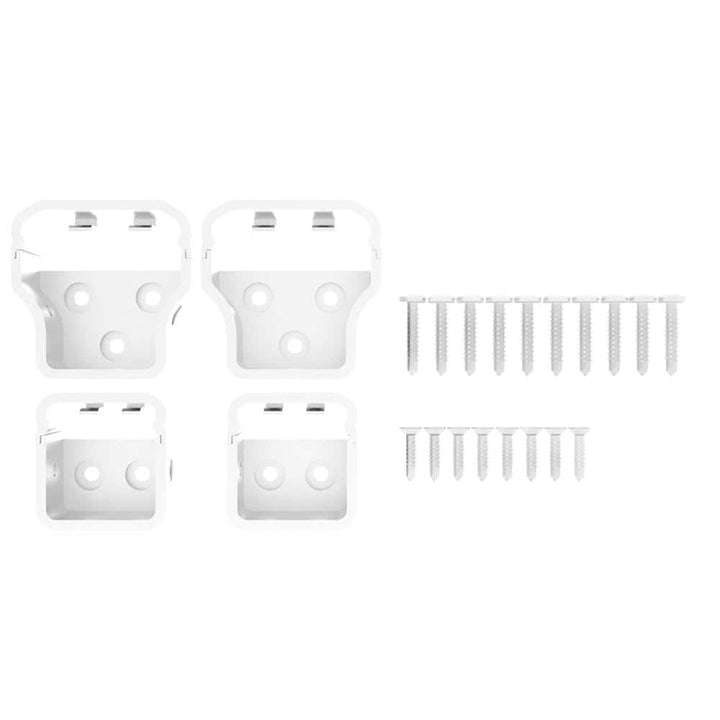 NewTechWood Allure Aluminum Preassembled Rail Bracket in White