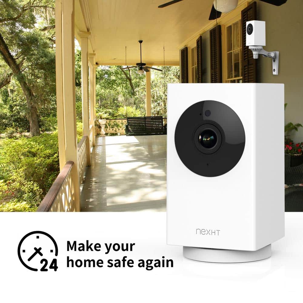 NexHT Smart WiFi 1080p Wireless Security Camera with Night Vision, 2-Way Audio, Cloud Storage, Auto Track Pan/Tilt/Zoom