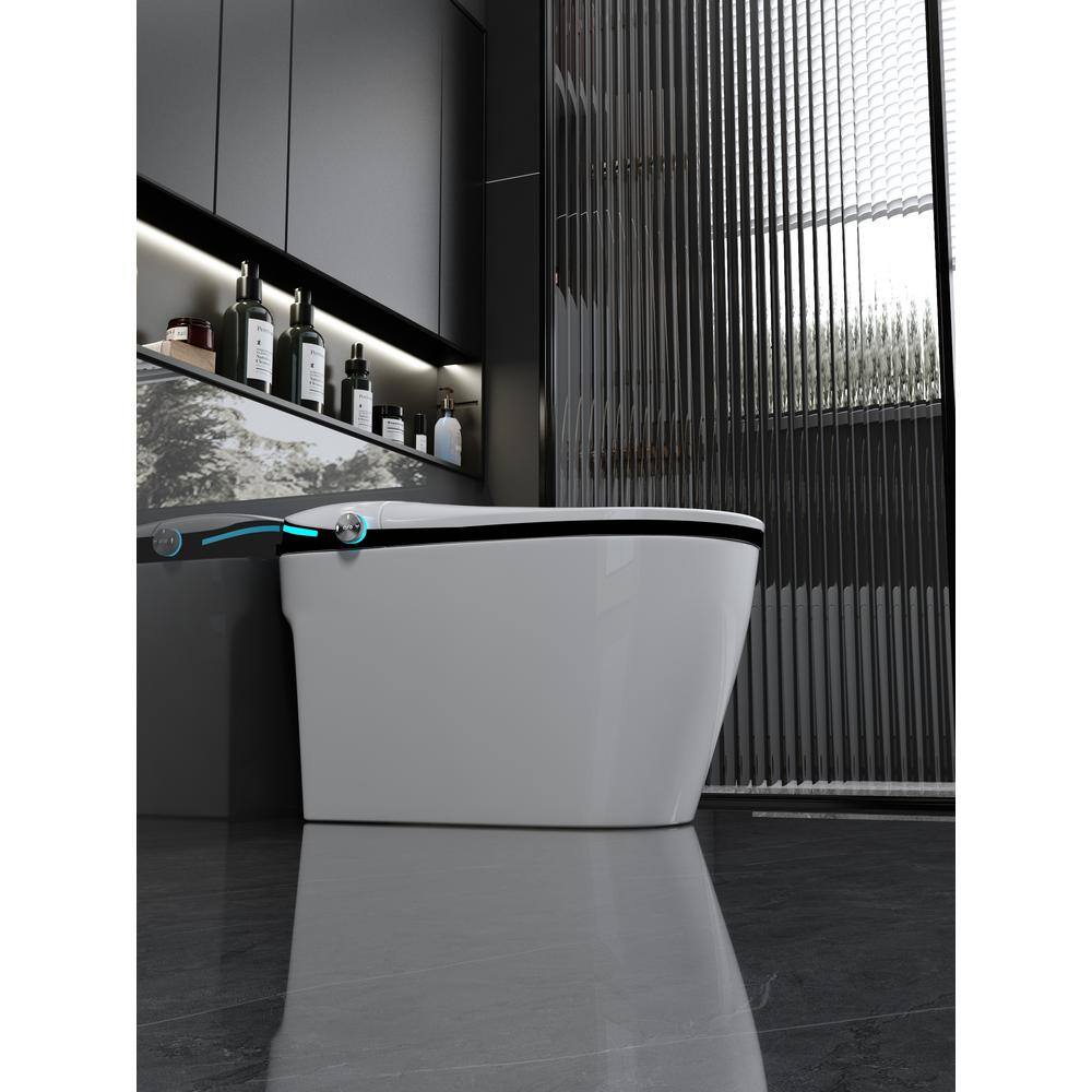 Nivencai Smart Elongated Bidet Toilet 1.28 GPF - Heated & Self-Cleaning