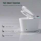 Nivencai Smart Elongated Bidet Toilet with Heated Features and Self-Cleaning
