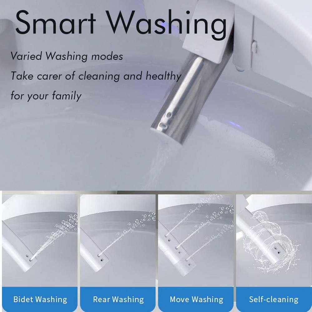 Nivencai Smart Elongated Bidet Toilet - Heated Seat & Self-Cleaning