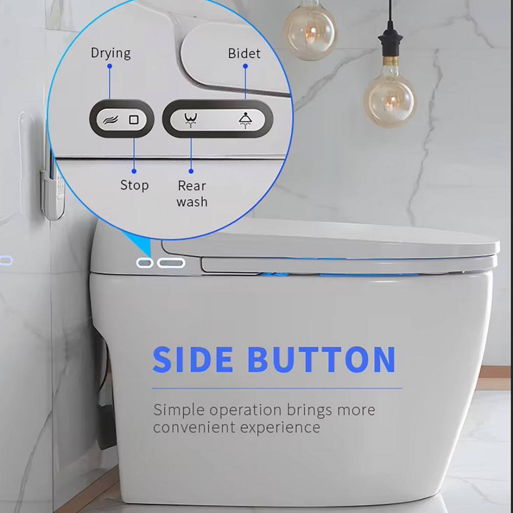 Nivencai Smart Elongated Bidet Toilet - Heated Seat & Self-Cleaning