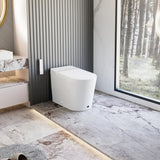 Casta Diva Elongated Electric Smart Bidet Toilet 1.28GPF with Heated Seat and Foot Sensor