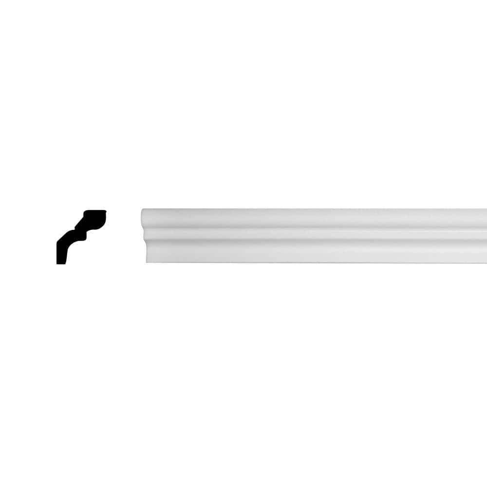 Nomastyl 1 in. x 2-1/2 in. x 78-3/4 in. Polystyrene Crown Moulding