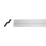 Nomastyl 1-1/4 in. x 4-3/4 in. x 78-3/4 in. Polystyrene Crown Moulding