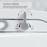 Casta Diva Elongated Bidet Toilet Combo Dual Flush in White
