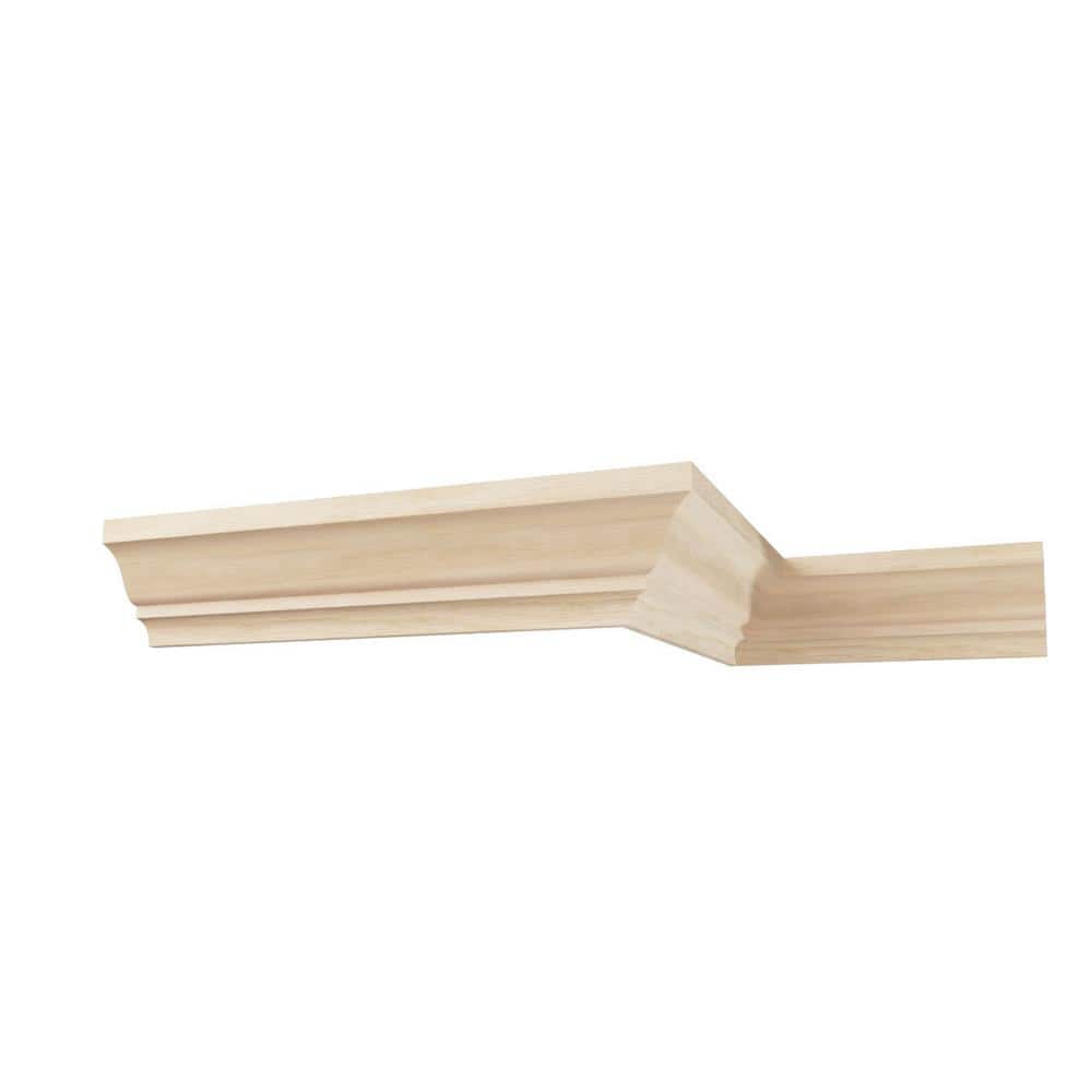 Ekena Millwork WM52 0.56 in. D x 2.75 in. W x 96 in. L Wood (White Oak) Crown Moulding
