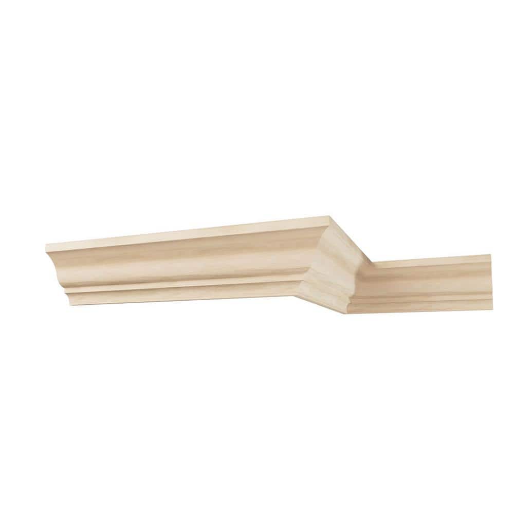 Ekena Millwork WM48 0.56 in. D x 4.25 in. W x 96 in. L Wood (White Oak) Crown Moulding