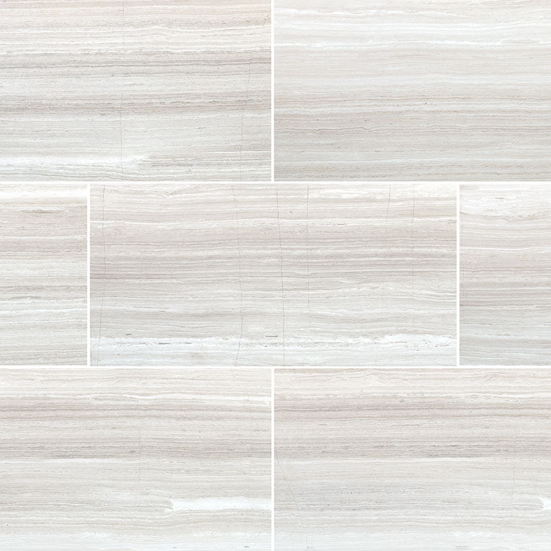 MS International White Oak 12 x 24 Marble Floor and Wall Tile