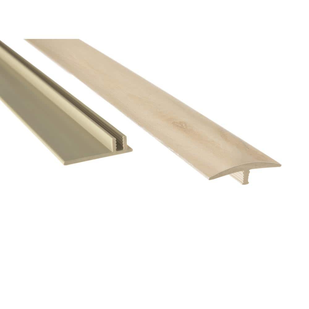 Flooring White Oak 0.46 in. T x 1.65 in. W x 46 in. L T-Molding Transition Strip