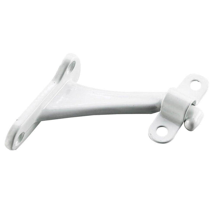 Onward 3 in. (76 mm) White Heavy-Duty Zamak Hand Rail Bracket for Flat Bottom Handrail