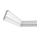 ORAC DECOR 3 in. x 1-5/8 in. x 78-3/4 in. Egg and Dart Primed White High Density Polyurethane Crown Moulding (2-Pack)