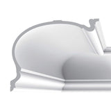 ORAC DECOR 13-3/4 in. x 10-3/4 in. x 78-3/4 in. Primed White Plain Polyurethane Crown Moulding (4-Pack)