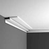 ORAC DECOR 6-1/4 in. x 2-3/8 in. x 78-3/4 in. Primed White Plain Polyurethane Crown Moulding (10-Pack)