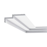 ORAC DECOR 6-1/4 in. x 2-3/8 in. x 78-3/4 in. Primed White Plain Polyurethane Crown Moulding (10-Pack)