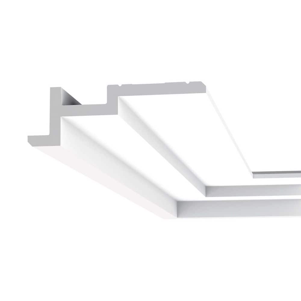 ORAC DECOR 2 in. x 7-1/4 in. x 78-3/4 in. Primed White Plain Polyurethane Crown Moulding