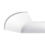 ORAC DECOR 8-1/2 in. x 6-1/4 in. x 78-3/4 in. Primed White Plain Polyurethane Crown Moulding (10-Pack)
