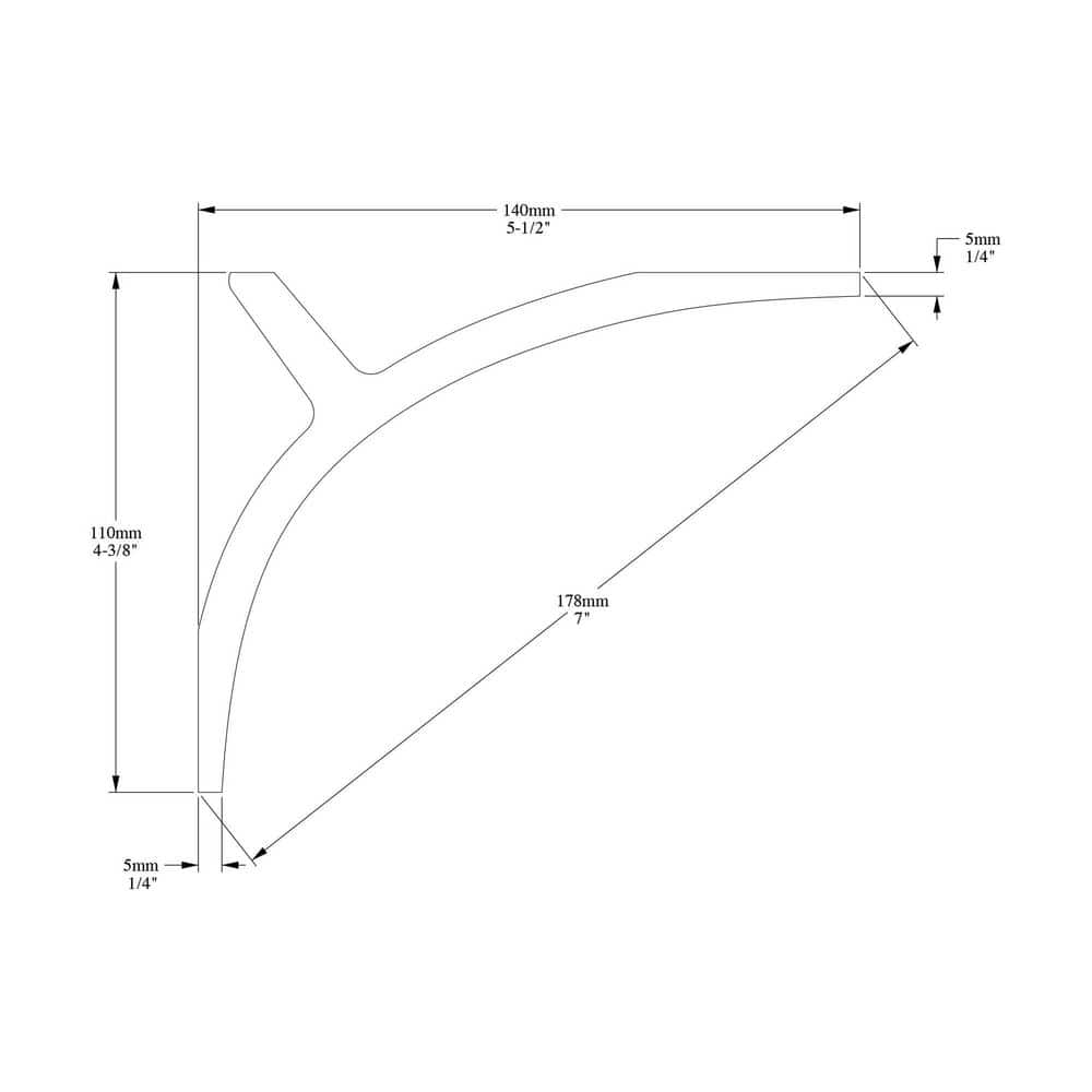 ORAC DECOR 5-1/2 in. x 4-3/8 in. x 78-3/4 in. Primed White Plain Polyurethane Crown Moulding (6-Pack)