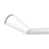 ORAC DECOR 1-3/4 in. x 1-3/4 in. x 78-3/4 in. Primed White Plain Polystyrene Crown Moulding (6-Pack)