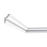 ORAC DECOR 1-1/8 in. x 1-3/4 in. x 78-3/4 in. Primed White Plain Polystyrene Crown Moulding (5-Pack)