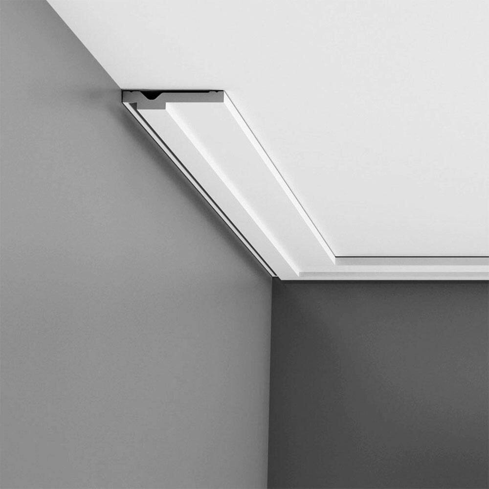 ORAC DECOR 2-3/4 in. x 1/2 in. x 78-3/4 in. Primed White Plain Polystyrene Crown Moulding (42-Pack)