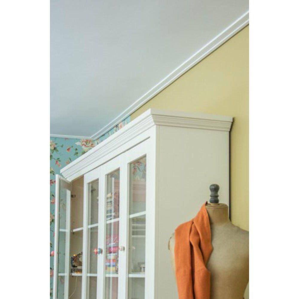 ORAC DECOR 2-3/4 in. x 1/2 in. x 78-3/4 in. Primed White Plain Polystyrene Crown Moulding (42-Pack)