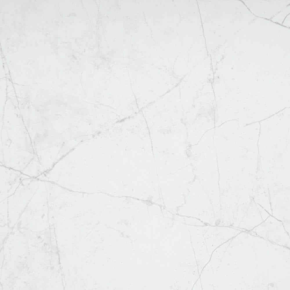 Sterlina White 23.62 in. x 23.62 in. Polished Marble Look Porcelain Floor and Wall Tile (15.5 sq. ft./Case)