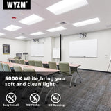 WYZM 2 ft. x 2 ft. 5800 Lumens Integrated LED Panel Light Dimmable 0-Volt-10-Volt 5000K Bright White (12-Pieces)