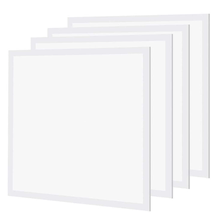 WYZM 2 ft. x 2 ft. Integrated LED Flat Panel Light 5000K Dimmable 0-Volt to 10-Volt 5800 Lumens LED Troffer Light (4-Pack)