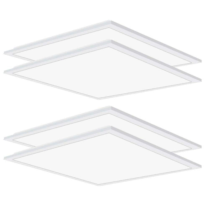 Honbei 2 ft. x 2 ft. 5800 Lumens Integrated LED Panel Light, 5000K2X2 FT Drop Ceiling Flat LED Light Panel, ETL Listed 4 Pack