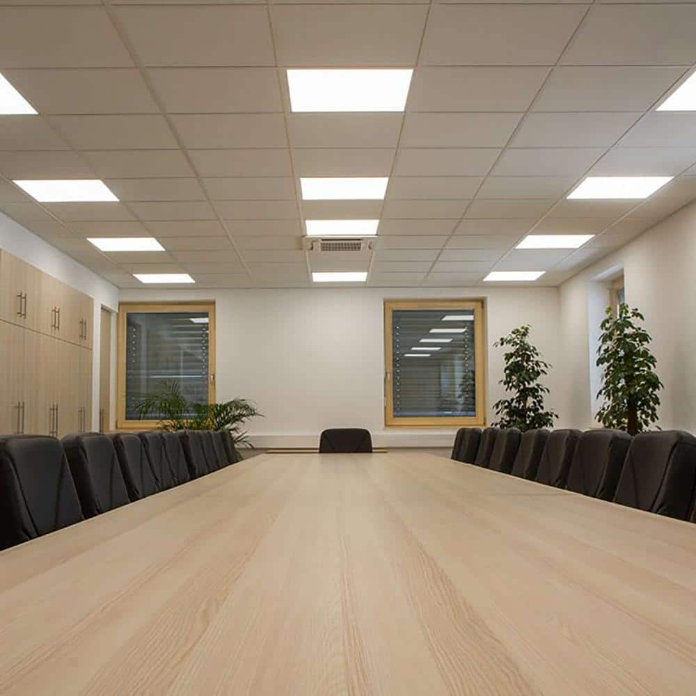 Honbei 2 ft. x 2 ft. 5800 Lumens Integrated LED Panel Light, 5000K 2 x 2 LED Troffer Flat Panel Light ETL Listed (6-Pack)