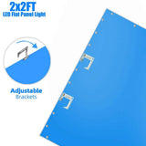 Honbei 2 ft. x 2 ft. 5800 Lumens Integrated LED Panel Light, 5000K 2 x 2 LED Troffer Flat Panel Light ETL Listed (6-Pack)