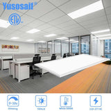 Honbei 2 ft. x 4 ft. 7800 Lumens Integrated LED Panel Light, 5000K LED Flat Panel Light Lay in Fixture for Office (10-Pack)