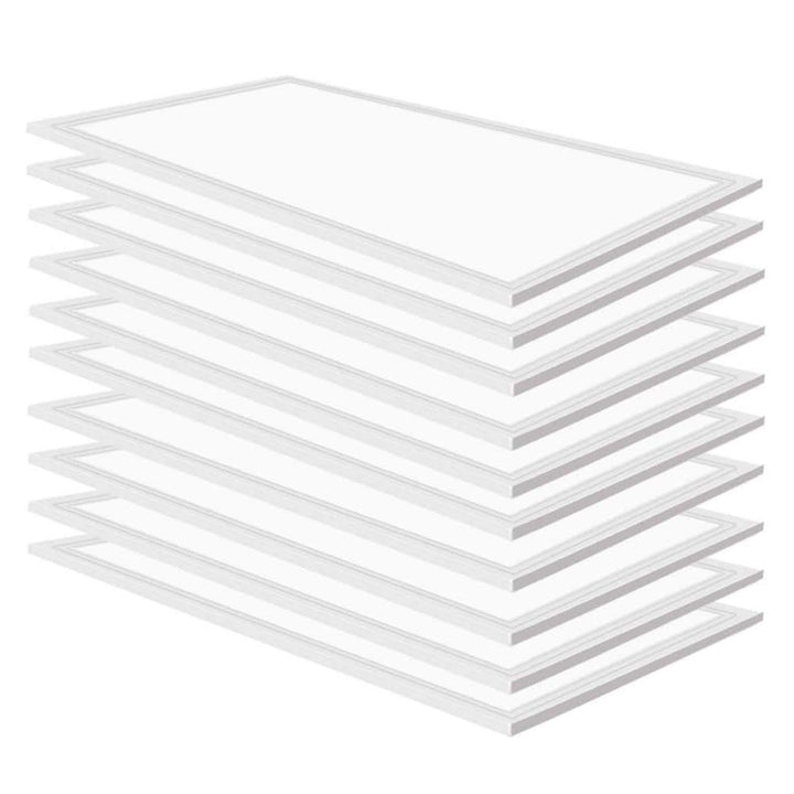 Honbei 2 ft. x 4 ft. 7800 Lumens Integrated LED Panel Light 5000K LED Flat Panel Light Fixture for Kitchen ETL Listed (10-Pack)