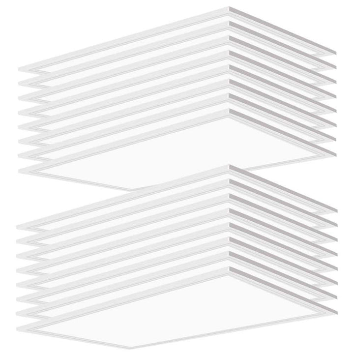Honbei 2ft. x 4ft.7800 Lm Integrated LED Panel Light,5000K Recessed Edge-Lit 2x4 LED Flat Panel Light 110-277V 16 Pack