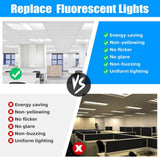 WYZM 2 ft. x 4 ft. 175-Watt Equivalent Integrated White LED Troffer Panel Light 7800lumen, 5000K Daylight (16-Pack)