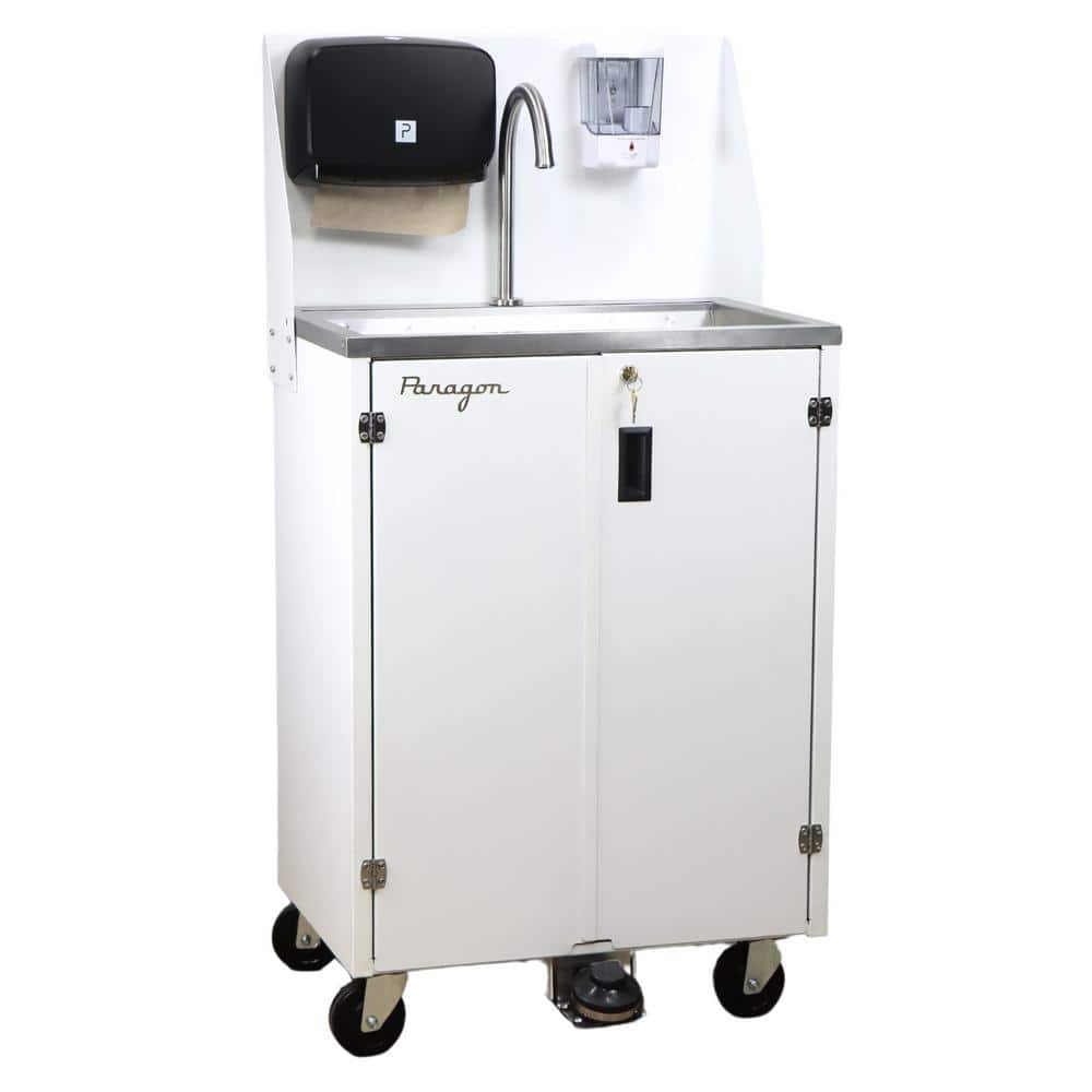 Paragon Pro Series Portable 5 Gal. 18.5 in. D x 26 in. Freestanding Laundry/Utility Sink in White