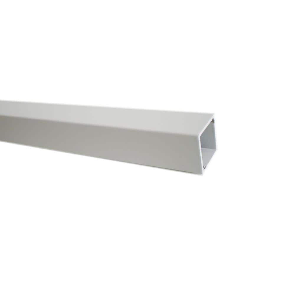 Pegatha 26 in. x 3/4 in. White Aluminum Square Deck Railing Baluster (5-Pack)