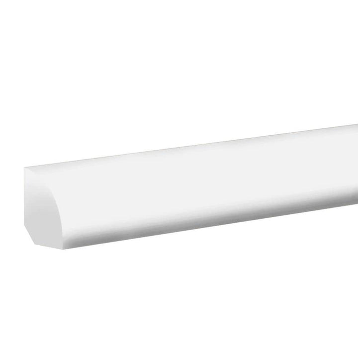 White 0.75 in. T x 0.75 in. W x 94.5 in. Waterproof Quarter Round Molding