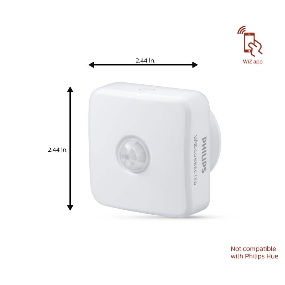 Philips Smart Motion Sensor for Philips Smart Wi-Fi WiZ Wireless Connected Light Bulbs