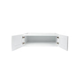 Plywell Ready to Assemble 36x12x12 in. Shaker High Double Door Wall Cabinet in White